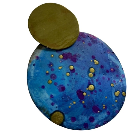 Sibilia Jewelry - Sibilia "splatter painted" Disco designs Earrings